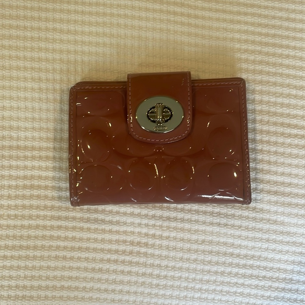 Coach muted pink wallet